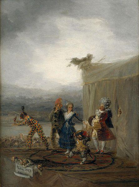 Francisco de Goya Comicos ambulantes oil painting image
